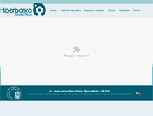 Tablet Screenshot of hiperbaricasantarosa.com.br